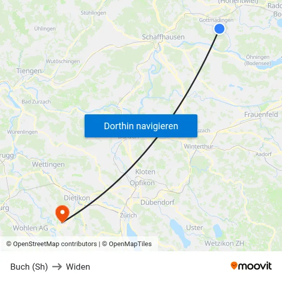 Buch (Sh) to Widen map