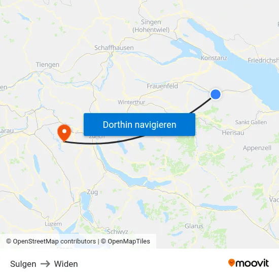 Sulgen to Widen map