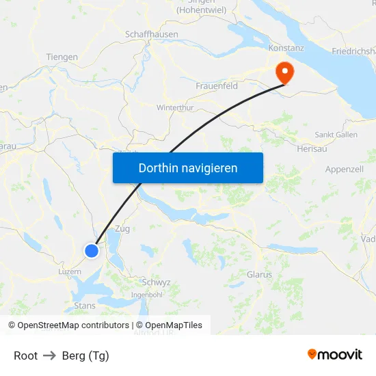 Root to Berg (Tg) map