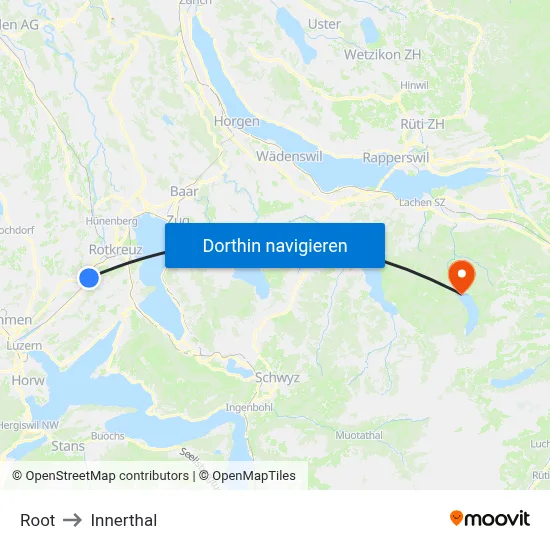 Root to Innerthal map