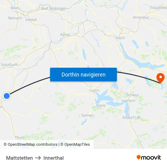 Mattstetten to Innerthal map