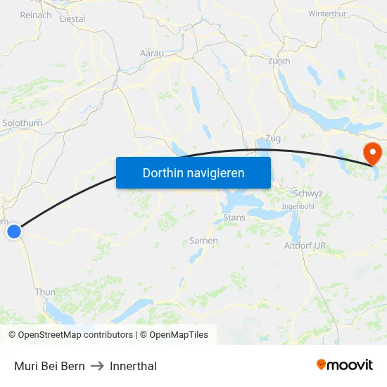Muri Bei Bern to Innerthal map