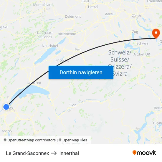 Le Grand-Saconnex to Innerthal map