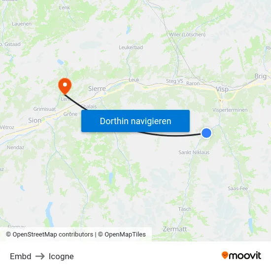 Embd to Icogne map