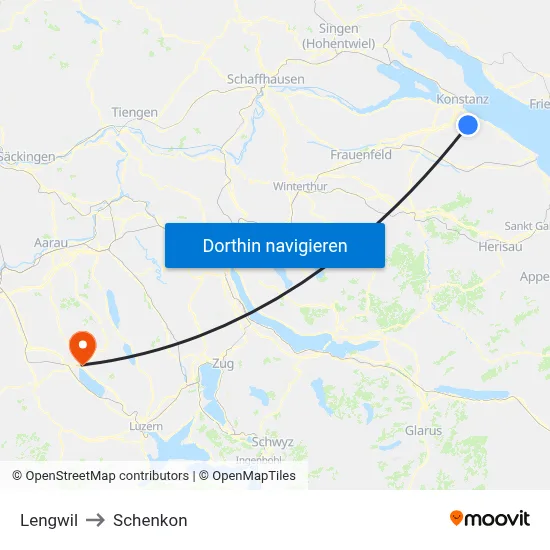 Lengwil to Schenkon map