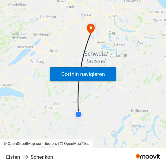 Eisten to Schenkon map