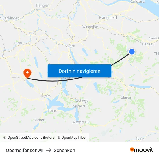 Oberhelfenschwil to Schenkon map