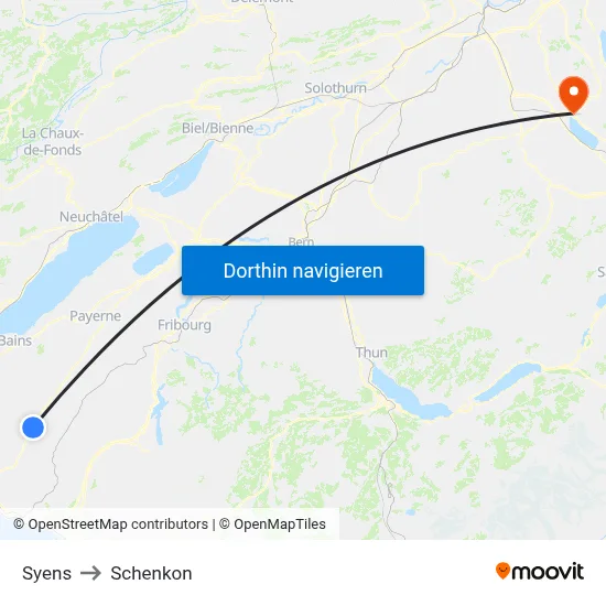 Syens to Schenkon map