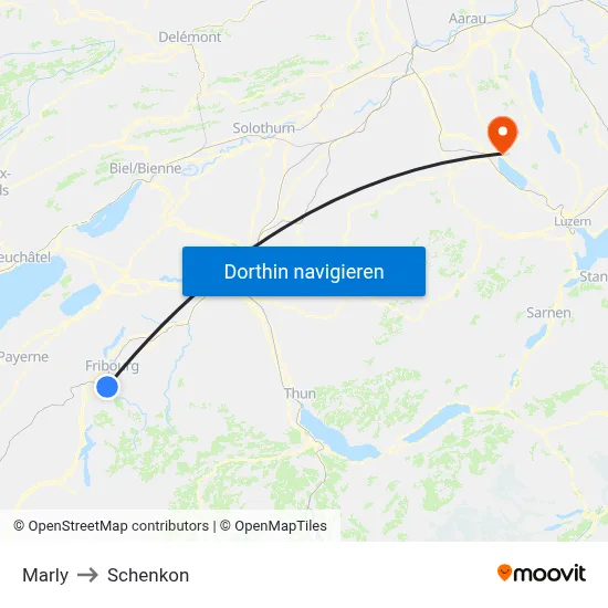 Marly to Schenkon map