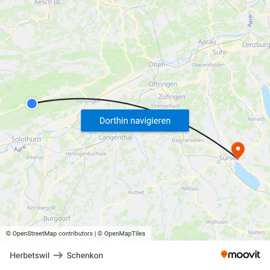 Herbetswil to Schenkon map