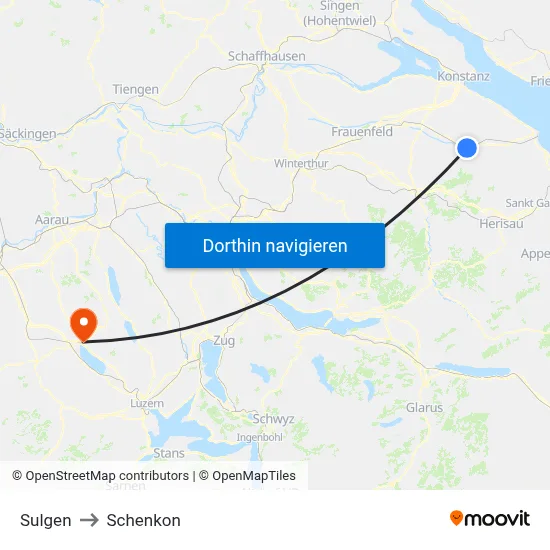 Sulgen to Schenkon map