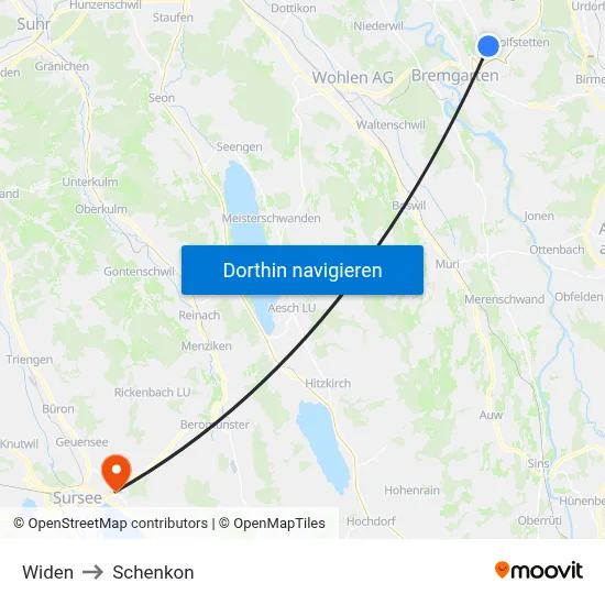 Widen to Schenkon map