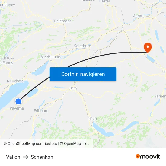 Vallon to Schenkon map