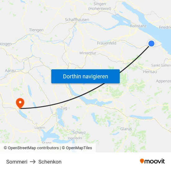 Sommeri to Schenkon map