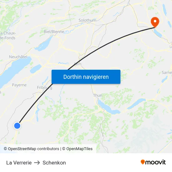 La Verrerie to Schenkon map
