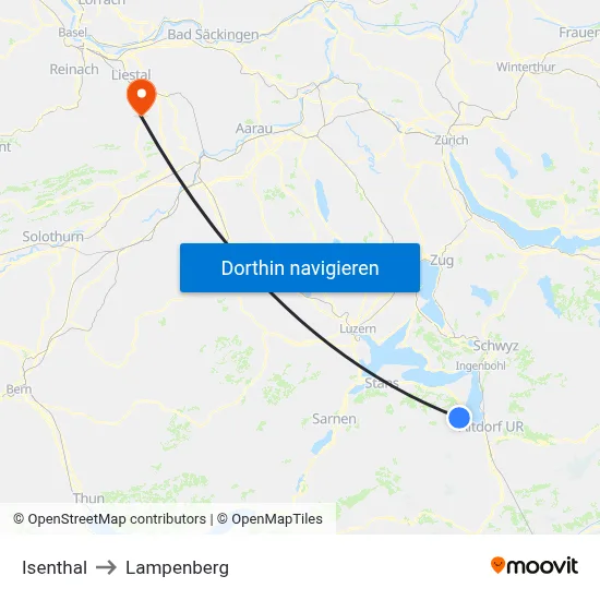 Isenthal to Lampenberg map
