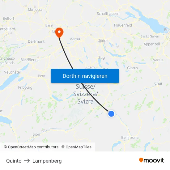 Quinto to Lampenberg map