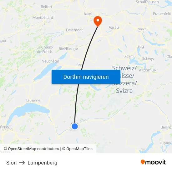 Sion to Lampenberg map