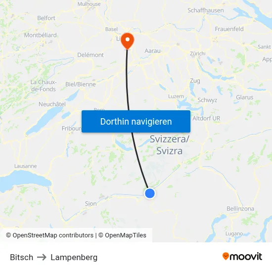 Bitsch to Lampenberg map