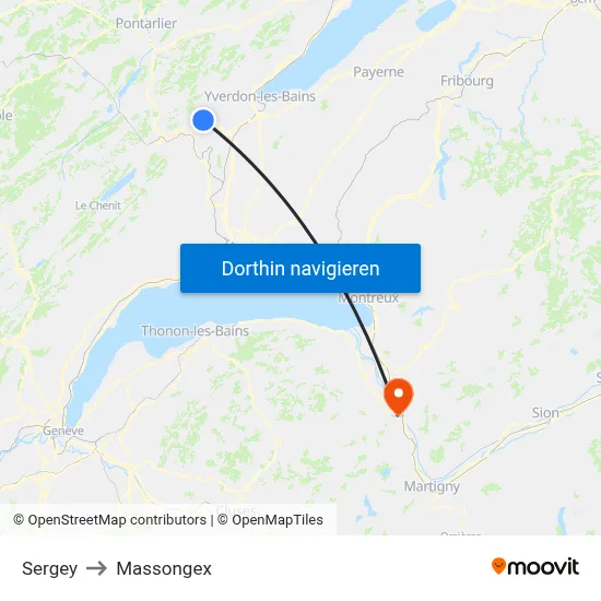Sergey to Massongex map