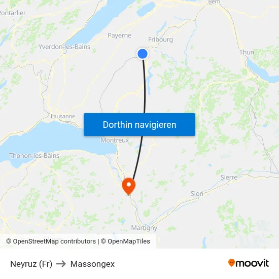 Neyruz (Fr) to Massongex map
