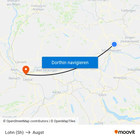 Lohn (Sh) to Augst map