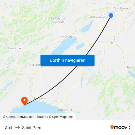 Arch to Saint-Prex map