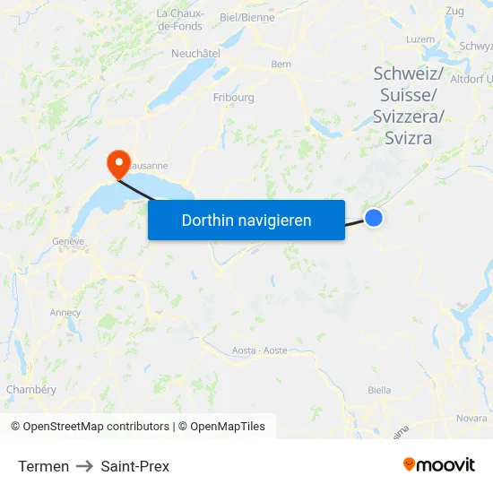 Termen to Saint-Prex map