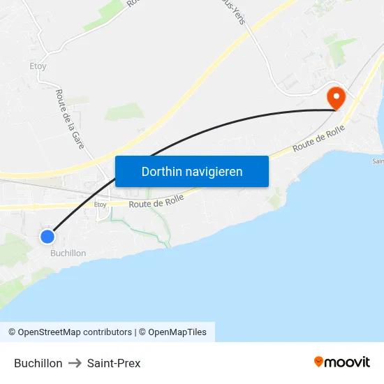 Buchillon to Saint-Prex map