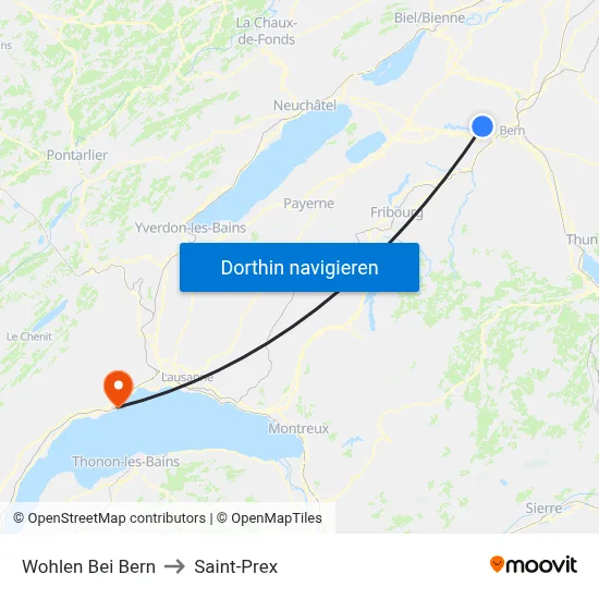 Wohlen Bei Bern to Saint-Prex map