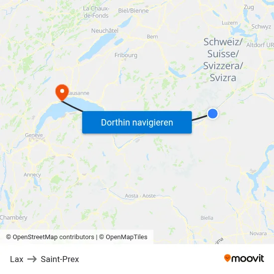 Lax to Saint-Prex map