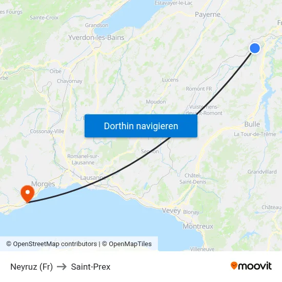 Neyruz (Fr) to Saint-Prex map