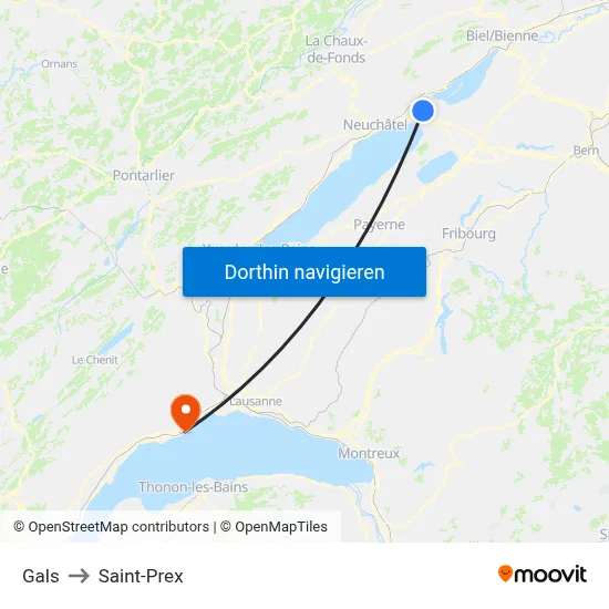 Gals to Saint-Prex map