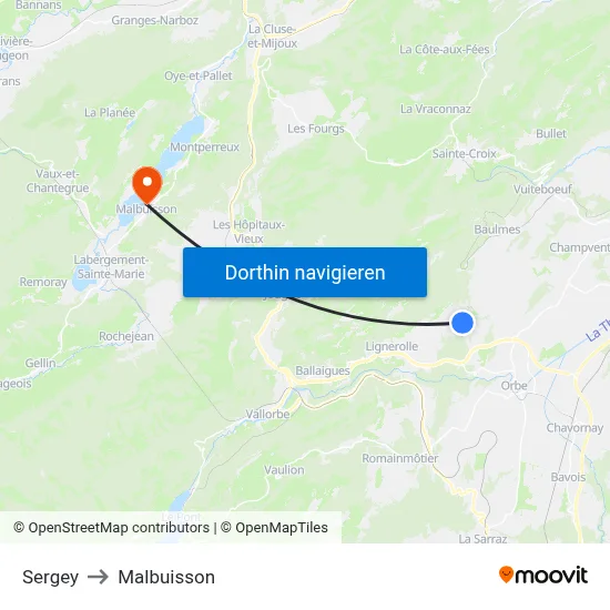 Sergey to Malbuisson map