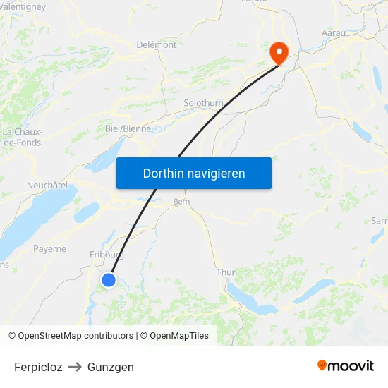 Ferpicloz to Gunzgen map