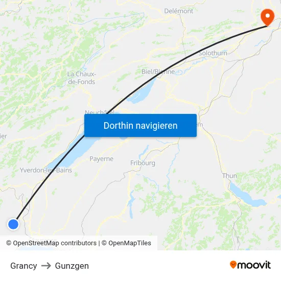 Grancy to Gunzgen map