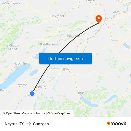 Neyruz (Fr) to Gunzgen map
