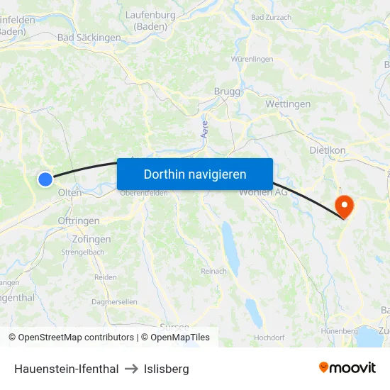 Hauenstein-Ifenthal to Islisberg map