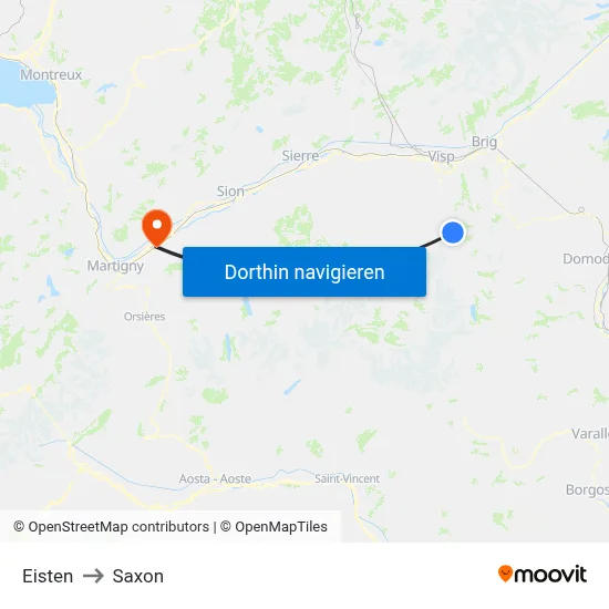 Eisten to Saxon map