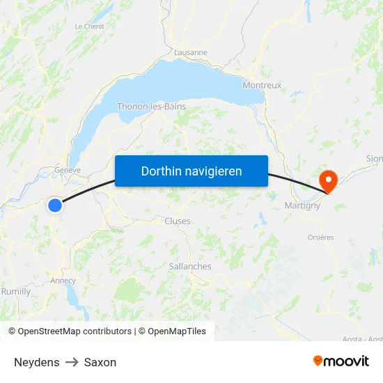 Neydens to Saxon map