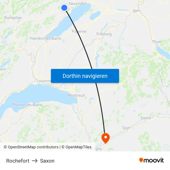 Rochefort to Saxon map