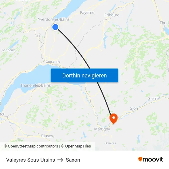 Valeyres-Sous-Ursins to Saxon map