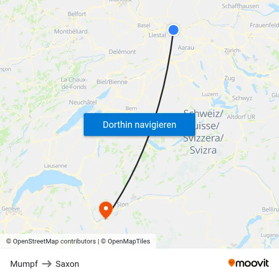 Mumpf to Saxon map