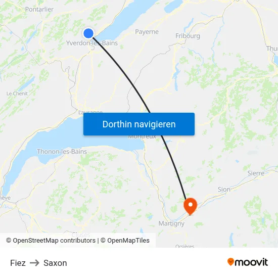 Fiez to Saxon map