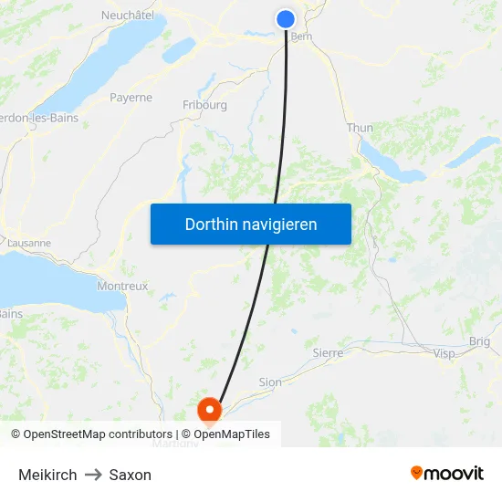 Meikirch to Saxon map