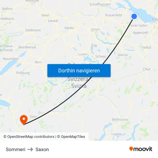 Sommeri to Saxon map
