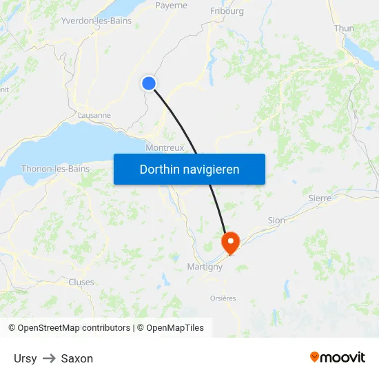 Ursy to Saxon map