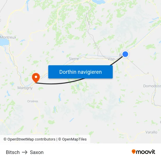 Bitsch to Saxon map