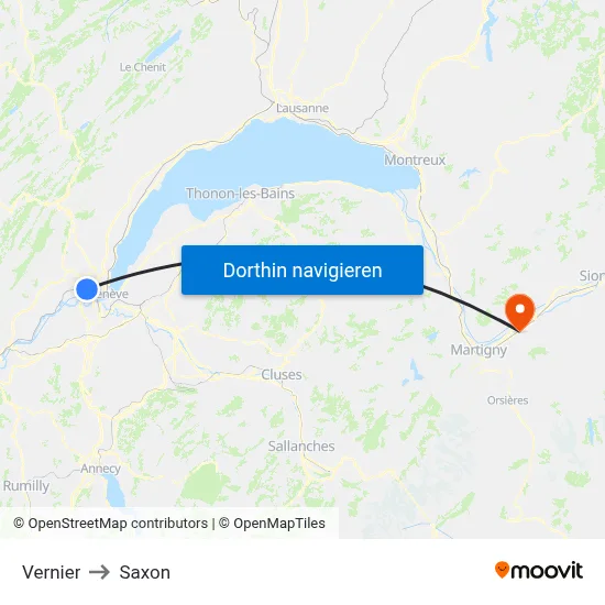 Vernier to Saxon map