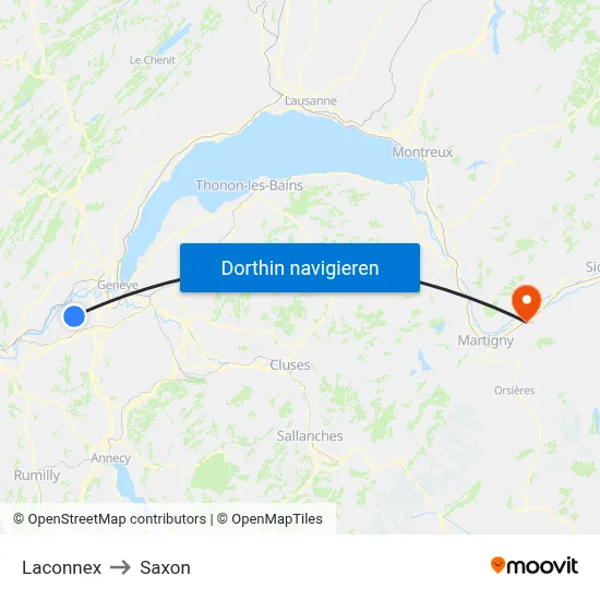 Laconnex to Saxon map